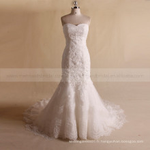 Nectarean Sweet Heart Strapless plissé ORG See Through Lace Back Wedding Dress